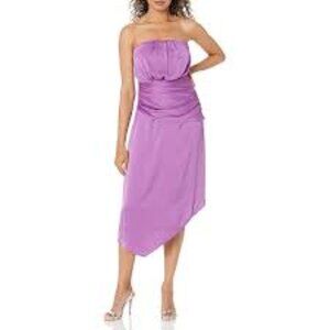 RAMY BROOK WOMENS AURORA ELEGANT PETUNIA STRAPLESS DRESS SIZE 2 BRAND NEW